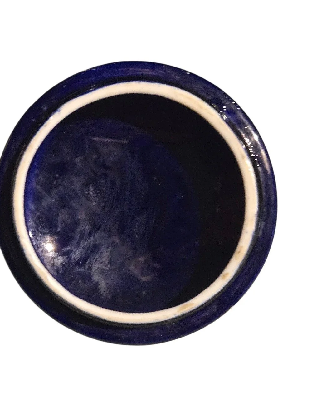 antique Lenox cobalt blue sterling silver overlay creamer and sugar set